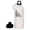 20 oz Aluminum Water Bottle with Carabiner Thumbnail