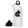 20 oz Aluminum Water Bottle with Carabiner Thumbnail