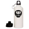 20 oz Aluminum Water Bottle with Carabiner Thumbnail