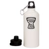 20 oz Aluminum Water Bottle with Carabiner Thumbnail