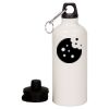 20 oz Aluminum Water Bottle with Carabiner Thumbnail