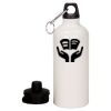 20 oz Aluminum Water Bottle with Carabiner Thumbnail