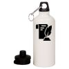 20 oz Aluminum Water Bottle with Carabiner Thumbnail