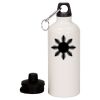 20 oz Aluminum Water Bottle with Carabiner Thumbnail