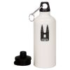 20 oz Aluminum Water Bottle with Carabiner Thumbnail