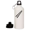 20 oz Aluminum Water Bottle with Carabiner Thumbnail