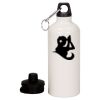 20 oz Aluminum Water Bottle with Carabiner Thumbnail