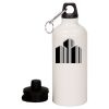 20 oz Aluminum Water Bottle with Carabiner Thumbnail