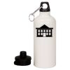20 oz Aluminum Water Bottle with Carabiner Thumbnail
