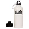 20 oz Aluminum Water Bottle with Carabiner Thumbnail