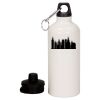 20 oz Aluminum Water Bottle with Carabiner Thumbnail