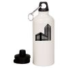 20 oz Aluminum Water Bottle with Carabiner Thumbnail