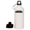 20 oz Aluminum Water Bottle with Carabiner Thumbnail