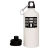 20 oz Aluminum Water Bottle with Carabiner Thumbnail