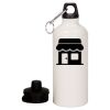 20 oz Aluminum Water Bottle with Carabiner Thumbnail