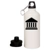 20 oz Aluminum Water Bottle with Carabiner Thumbnail