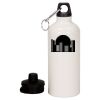 20 oz Aluminum Water Bottle with Carabiner Thumbnail