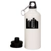 20 oz Aluminum Water Bottle with Carabiner Thumbnail