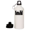 20 oz Aluminum Water Bottle with Carabiner Thumbnail