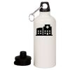 20 oz Aluminum Water Bottle with Carabiner Thumbnail