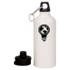20 oz Aluminum Water Bottle with Carabiner Thumbnail