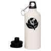 20 oz Aluminum Water Bottle with Carabiner Thumbnail