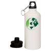 20 oz Aluminum Water Bottle with Carabiner Thumbnail