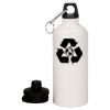 20 oz Aluminum Water Bottle with Carabiner Thumbnail