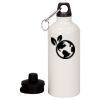 20 oz Aluminum Water Bottle with Carabiner Thumbnail