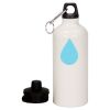 20 oz Aluminum Water Bottle with Carabiner Thumbnail
