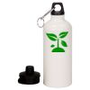 20 oz Aluminum Water Bottle with Carabiner Thumbnail