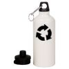 20 oz Aluminum Water Bottle with Carabiner Thumbnail
