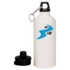 20 oz Aluminum Water Bottle with Carabiner Thumbnail