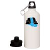 20 oz Aluminum Water Bottle with Carabiner Thumbnail