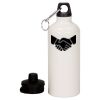 20 oz Aluminum Water Bottle with Carabiner Thumbnail