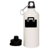 20 oz Aluminum Water Bottle with Carabiner Thumbnail