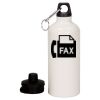 20 oz Aluminum Water Bottle with Carabiner Thumbnail