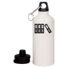 20 oz Aluminum Water Bottle with Carabiner Thumbnail