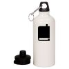 20 oz Aluminum Water Bottle with Carabiner Thumbnail