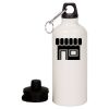 20 oz Aluminum Water Bottle with Carabiner Thumbnail