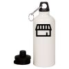 20 oz Aluminum Water Bottle with Carabiner Thumbnail