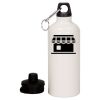 20 oz Aluminum Water Bottle with Carabiner Thumbnail