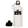 20 oz Aluminum Water Bottle with Carabiner Thumbnail