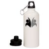 20 oz Aluminum Water Bottle with Carabiner Thumbnail