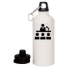 20 oz Aluminum Water Bottle with Carabiner Thumbnail