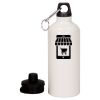 20 oz Aluminum Water Bottle with Carabiner Thumbnail