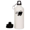 20 oz Aluminum Water Bottle with Carabiner Thumbnail