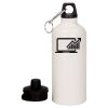 20 oz Aluminum Water Bottle with Carabiner Thumbnail