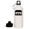 20 oz Aluminum Water Bottle with Carabiner Thumbnail