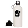 20 oz Aluminum Water Bottle with Carabiner Thumbnail